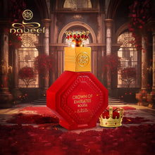 Load image into Gallery viewer, Nabeel Master Perfumer Collection - Crown Of Emirates Rouge for Unisex - Arabian Perfume for Women &amp; Men - Fragrance with Bergamot, Saffron, Musk Scent - Arabic Cologne - Travel Size - 3.3oz EDP Spray
