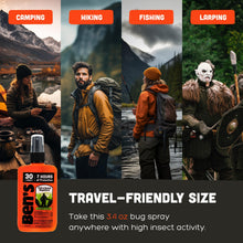 Load image into Gallery viewer, Ben's Tick &amp; Insect Repellent - Travel Size Bug Spray with 30% DEET for Mosquitoes, Ticks &amp; More - Up to 7 Hours of Protection - Fragrance-Free - 3.4 oz (4 Pack)
