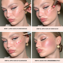 Load image into Gallery viewer, ICONIC LONDON Sheer Blush | Lightweight Liquid Cream Blush, Cruelty Free, Vegan Makeup, Cheeky Coral (Coral) 0.42 Fl oz
