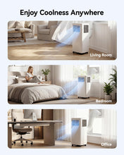 Load image into Gallery viewer, Feelfunn 8000 BTU Portable Air Conditioner, 3-in-1 Cools 350 Sq.Ft, Quiet AC with Fan &amp; Dehumidifier, LED Display, Remote, 24H Timer, Window Kit, for Bedroom/Office/Dorms

