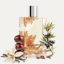 Load image into Gallery viewer, Kumbra With Love Crimson Ember Eau de Parfum 100ML – Spicy Perfume for Unisex – Long-Lasting Scent with Vanilla, Juniper, Clove &amp; Chestnut – Vegan, Paraben-Free, Fragrance from France
