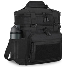 Load image into Gallery viewer, GLENKEY Double Deck Insulated Lunch Box, Expandable Large Lunch Bag Leakproof Cooler Bag Lunch Pail for Men Women Adults Work Shifts Travel Daytrip, Black
