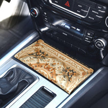 Load image into Gallery viewer, Car Registration and Insurance Card Holder Mandala Yellow Boho Aztec Flower Vehicle Glove Box Automobile Documents Paperwork Waller Case Organizer
