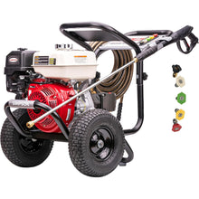 Load image into Gallery viewer, Simpson Cleaning PS60869 PowerShot 4000 PSI Gas Pressure Washer, 3.5 GPM AAA Triplex Pump, Honda GX270 Engine, Includes Spray Gun, Wand, 5 QC Nozzle Tips, 3/8-inch x 50-Foot Monster Hose, 49-State
