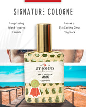 Load image into Gallery viewer, St. John West Indian Lime Cologne | Refreshing Caribbean Citrus Cologne for Men | Citrus Cologne Mens Fragrance | (4 oz spray) cologne for men
