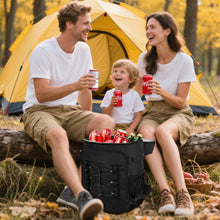 Load image into Gallery viewer, Cooler Backpack - 24/30/36/40 Cans Insulated Backpack Cooler for Men &amp; Women, Portable 2 Leak Proof Compartments Coolers Bag for Picnic, Lunch, Hiking, BBQ Camping and Beach - Black - MIYCOO

