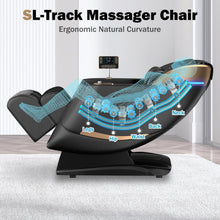Load image into Gallery viewer, Culanta Massage Chair Full Body, Zero Gravity SL-Track Shiatsu Massage Recliner Chair with Body Scan, Airbags, Foot Rollers, Deep Yoga Stretch, Heating (U1-Black)
