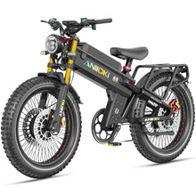 Load image into Gallery viewer, ANIIOKI 6000/7000W Dual Motor Electric Bike,46MPH 300Miles Long Range eBike,60/72V 70Ah/80Ah Battery,7-Speed,26×4.8" Fat Tire Electric Bicycles,A9 Pro Max
