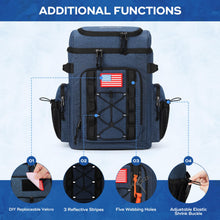 Load image into Gallery viewer, Maelstrom Backpack Cooler,Soft Lightweight Leakproof Cooler Backpack,35 Can Insulated Cooler Bag,Keeps 35 Cans Hot/Cold for Up to 16 Hours,Waterproof Lunch Backpack for Men Women-Blue
