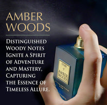 Load image into Gallery viewer, Prince Parfums Dubai - The Story of Amber Woods - 3.4 Ounces - Exquisite Men's Extrait de Parfum - Rich, Luxurious Scent of Amber, Cedar, Vetiver for the Modern Man - Depth, Warmth &amp; Mastery
