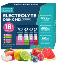 Load image into Gallery viewer, Venture Pal High Sodium Sugar-Free Electrolyte Powder Packets - Hydration Packets with Sodium, Potassium &amp; Magnesium | Zero Calories | Keto, Vegan, and Paleo Friendly | 16 Sticks
