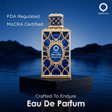 Load image into Gallery viewer, Orientica Royal Collection Monarch Eau De Parfum 2.7 Oz / 80ml - Pink Pepper, Mandarin, Bergamot, Dry Amber, Pear Tree Blossoms, Lily of the Valley, Ambergris, Musk - Arabic Perfume for Men &amp; Women
