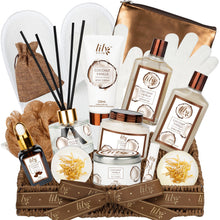 Load image into Gallery viewer, Valentines Day Gifts Bath and Body Gift Basket Set for Women - Coconut Vanilla Gift, Spa Gift Basket 17-Piece Bath Gift Set Self Care Gift for Mothers Day, Fathers Day, Birthday, Christmas Gifts
