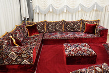 Load image into Gallery viewer, arabicsofa Traditional Floor Majlis Cushions – Modular Diwan Sectional Seating
