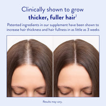 Load image into Gallery viewer, Routine Wellness Hair Growth Supplement – CLINICALLY Tested Thicker, Fuller-Looking Hair Support with Biotin &amp; Key Nutrients, Vegetarian &amp; Gluten-Free Vitamins - 1 Bottle, 30 Day Supply
