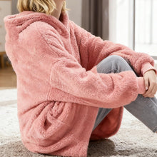 Load image into Gallery viewer, Wearable Blanket Hoodie for Adult, Oversized Blanket Hoodie with Pocket
