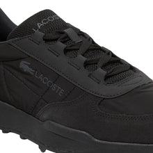 Load image into Gallery viewer, Lacoste Men's Elite Active Evo Sneakers, Black/Black, 9.5
