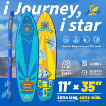 Load image into Gallery viewer, iTAOSTAR J06A 35" Extra Wide Paddle Board for Better Balance, Inflatable Stand Up Paddle Board with Premium SUP Accessories, Inflatable Paddle Boards for Adults/Youth of All Skill Levels
