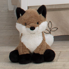 Load image into Gallery viewer, Lambs &amp; Ivy Painted Forest Brown/White Plush Fox Stuffed Animal - Knox
