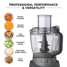 Load image into Gallery viewer, Ninja Food Processor, Professional Plus, 1000 Peak Watts, 4 Functions for Chopping, Slicing, Purees &amp; Dough with 9-Cup Processor Bowl, 3 Blades, Food Chute &amp; Pusher, Silver, BN601
