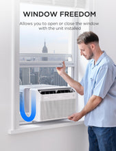 Load image into Gallery viewer, Midea 12,000 BTU U Shaped Smart Inverter Window Air Conditioner - Cools 550 Sq Ft, Ultra Quiet with Open Window Operation - Alexa/Google Assistant Compatible, 37% Energy Savings, Remote (2026 Edition)
