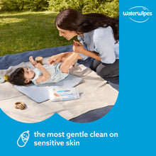 Load image into Gallery viewer, WaterWipes Sensitive+ Newborn &amp; Baby Wipes, 3-In-1 Cleans, Cares, Protects, 99.9% Water, Unscented &amp; Hypoallergenic, 240 Count (4 Packs)
