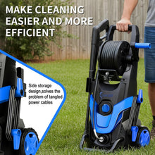 Load image into Gallery viewer, New Upgrade Pressure Power Washer 4800PSI w/4 Quick Connect Nozzles, Inlet Hose &amp; Filter&amp;500ML Soap Tank, High Cleaning Machine for Cars/Fences/Driveways/Patios/Home Cleaning,Blue
