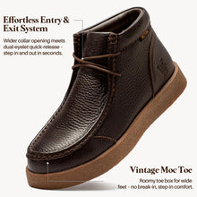 Load image into Gallery viewer, WELTFORGE Men's Moc Toe Chukka Boots Leather Casual Desert Boot

