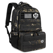 Load image into Gallery viewer, Urban Braver Tactical Backpack with Lunch Box for Men: Laptop Compartment Bookbag with lunchbox for Work School for Women Mens
