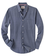 Load image into Gallery viewer, Alimens &amp; Gentle Mens Dark Blue Button Down Shirts Long Sleeve Dress Shirt Work Oxford Shirt with Pocket,Navy,Large
