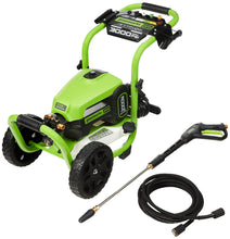 Load image into Gallery viewer, Greenworks Pro Brushless 3000 PSI (CSA Certified) 2.0 GPM Max / 1.1 GPM Electric Pressure Washer (Rugged Steel Frame, 25 FT Hose, 35 FT GFCI Power Cord)
