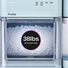 Load image into Gallery viewer, GE Profile Opal Ultra, Countertop Nugget Ice Maker, 1 Gal XL Side Tank, *Amazon Exclusive*, 38 lbs/Day, Pebble Pellet Crushed Ice Machine, WiFi Moonstone Blue
