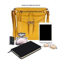 Load image into Gallery viewer, LEDERBUCK Real Leather Small Crossbody Handbags &amp; Purses for Women - Crossover over the Shoulder Bag (Mellow Yellow)
