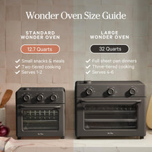 Load image into Gallery viewer, Our Place Wonder Oven | 6-in-1 Stainless Steel Air Fryer Toaster Oven Combo with Basket, Rack, Pan &amp; Tray | Compact 13 QT Countertop Capacity - Toast, Roast, Bake, Reheat, Broil &amp; Steam | Spice
