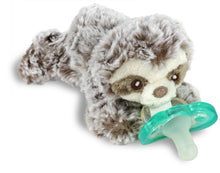 Load image into Gallery viewer, RaZbaby RaZbuddy JollyPop Pacifier Holder w/Removable Baby Pacifier - 0m+ - BPA Free - (Sloth)
