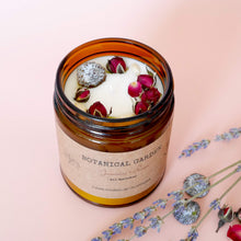 Load image into Gallery viewer, Aromatherapy Organic Jasmine &amp; Rose Natural Soy Wax Candle | Dry Flowers Scented | 100% Pure Essential Oil | Gift for Your Partner | Home Decor | Relax Your Mind | Long Lasting - 9Oz
