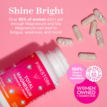 Load image into Gallery viewer, Pink Stork Magnesium Supplement for Women with Vitamin D - Mood, Natural Calm &amp; Energy Levels - Digestion, Heartburn, &amp; Constipation Support for Pregnancy - Breastfeeding Friendly - 60 capsules
