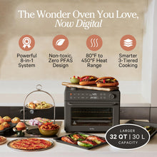 Load image into Gallery viewer, Our Place Wonder Oven Pro | 8-in-1 Digital Air Fryer &amp; Countertop Oven with Basket, Rack, Pan &amp; Tray | 3-Rack, 32 QT Capacity - Air Fry, Toast, Roast, Bake, Reheat, Broil, Proof &amp; Dehydrate | Char
