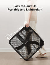 Load image into Gallery viewer, PELONIS 20 Inch Box Fan for Bedroom– 3 Speeds, 25ft/s, Floor Fan, Window Fan, Table Fan, Desktop Fan with Superior Air Throw (2295 CFM), Lightweight, 5 Blades, suitable for Office, Living Room, Garage
