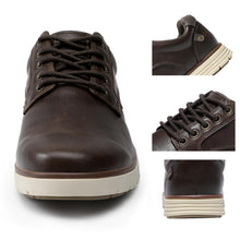 Load image into Gallery viewer, NCCB Men's Casual Dress Sneakers Lace Up Formal Oxfords Dress Shoes for Men Slip-on Comfortable Brown Shoes for Bussiness/Travel/Work Dark Brown Size 9.5
