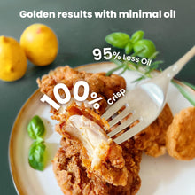 Load image into Gallery viewer, Kismile 5-in-1 Portable Glass Air Fryer, 2.6QT &amp; 4.7QT Dual Glass Containers with Lids, 85% Less Oil, Compact Smart Air Fryer Oven for Deep Roast, Crisp, Keep Warm – Freezer &amp; Dishwasher Safe
