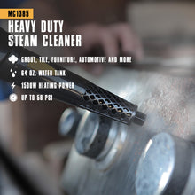 Load image into Gallery viewer, McCulloch MC1385 Deluxe Canister Steam Cleaner, 2-Hour Runtime, Chemical-Free, 23 Accessories: Mop Head, Brushes &amp; More - Built for Home, Tile, Carpet, Furniture, &amp; Personal Car Detailing
