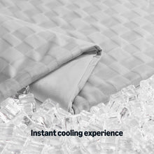 Load image into Gallery viewer, Amazon Basics Cooling Comforter, Soft Lightweight Waffle Weave Blanket for Hot Sleepers, Summer &amp; All Season Bedding to Keep Cool for Night Sweats, 106"x90", King, Gray
