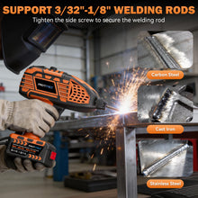 Load image into Gallery viewer, Portable Handheld Machine- 110V Display Portable Welder Handheld IGBT Inverter with 5 Adjustable Currents, 20PCS Rods, ARC Welder Gun Fits 3/32"-1/8" Welding Rods for Home Projects, DIY, Repair
