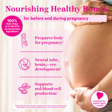 Load image into Gallery viewer, Pink Stork Total Prenatal Vitamins with DHA, Folate, Iron, Choline, and Vitamin B12 - Prenatals for Women to Support Fetal Development, Pregnancy Must Haves - 60 Capsules, 1 Month Supply
