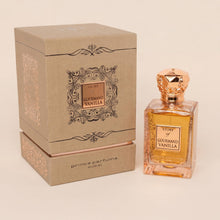 Load image into Gallery viewer, Prince Parfums Dubai – Story of Gourmand Vanilla – Women’s Extrait de Parfum 3.4 Ounces – Luxury Perfume with Coconut, Peach, Tiare Flower &amp; Vanilla – Romantic, Sweet &amp; Long Lasting Fragrance
