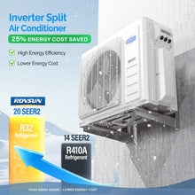 Load image into Gallery viewer, ROVSUN 4 Zone 38000 BTU (12K/12K/12K/12K) Mini Split AC/Heating System, 20 SEER2 Quad Zone Ductless Wall Mounted Air Conditioner with Pre-Charged Condenser, Heat Pump &amp; 25Ft Line Set, 208-230V

