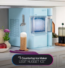 Load image into Gallery viewer, GE Profile Opal Ultra, Countertop Nugget Ice Maker, 1 Gal XL Side Tank, *Amazon Exclusive*, 38 lbs/Day, Pebble Pellet Crushed Ice Machine, WiFi Moonstone Blue
