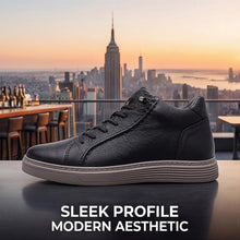 Load image into Gallery viewer, Elevator Shoes for Men, 2.36" Height Increasing High Top Sneakers with Hidden Insoles, Casual Dress Leather Shoes, Non-Slip Sole Black 43
