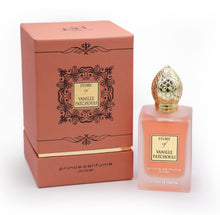 Load image into Gallery viewer, Prince Parfums Dubai - Story of Vanille Patchouli For Women - 3.4 Ounces - Extrait de Parfum - Alluring Floral Fusion of Vanilla, Patchouli &amp; Tonka Bean - Scent of Seductive Allure &amp; Timeless Elegance
